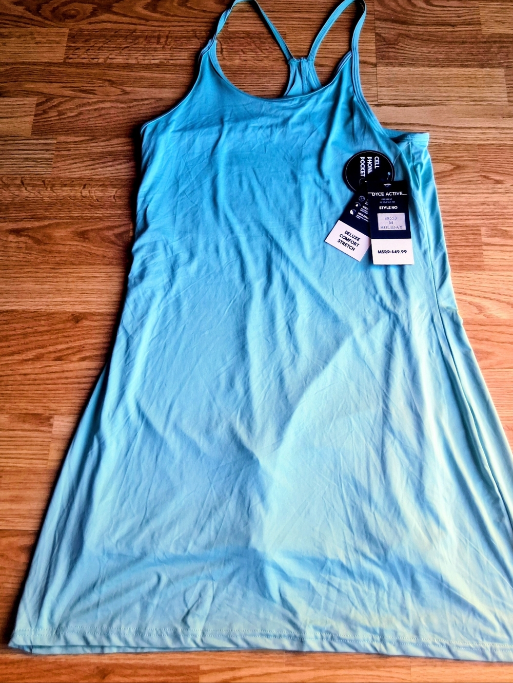 NWT Dyce Active, Ladies, Juniors, Sz M, Teal MSRP $49.99
